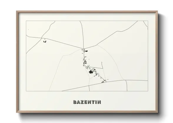 Une affiche de carte sur Bazentin