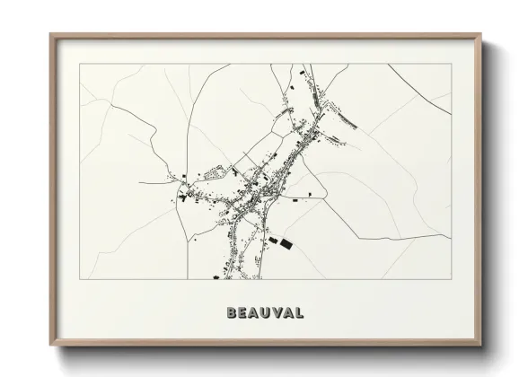 Une affiche de carte sur Beauval