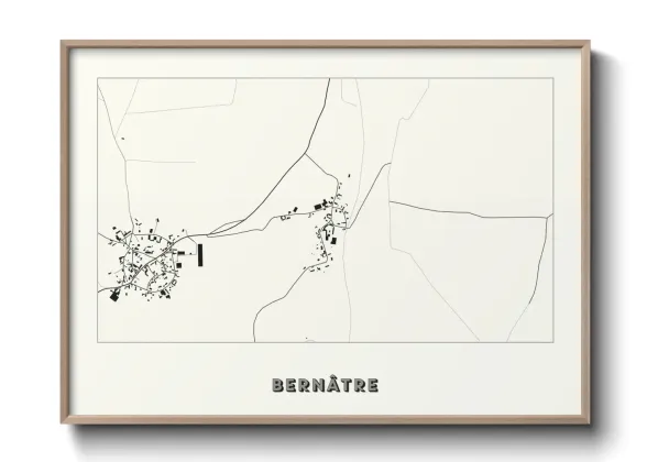 Une affiche de carte sur Bernâtre