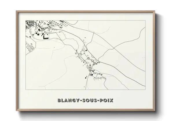 Une affiche de carte sur Blangy-sous-Poix