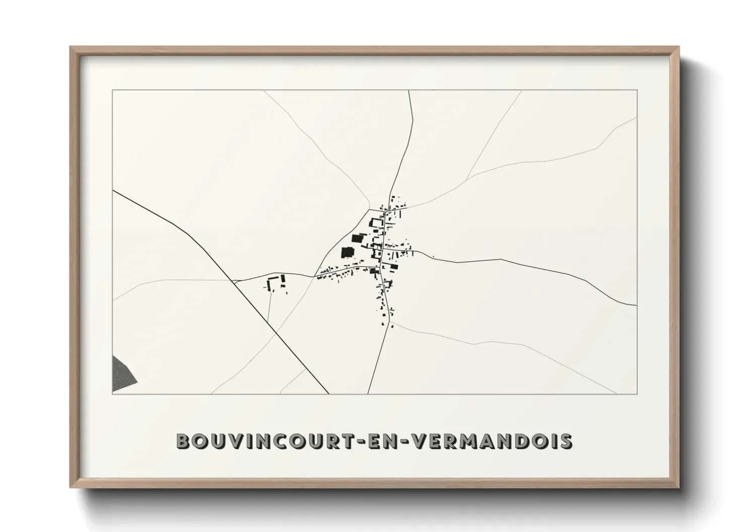 Un poster carteBouvincourt-en-Vermandois