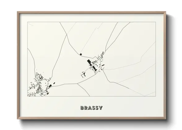 Une affiche de carte sur Brassy