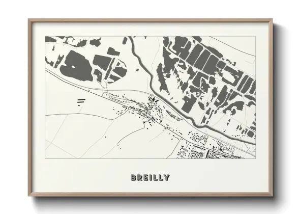 Une affiche de carte sur Breilly