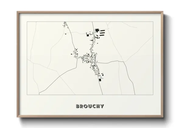 Une affiche de carte sur Brouchy