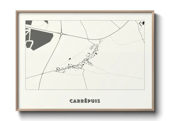 Une affiche de carte sur Carrépuis