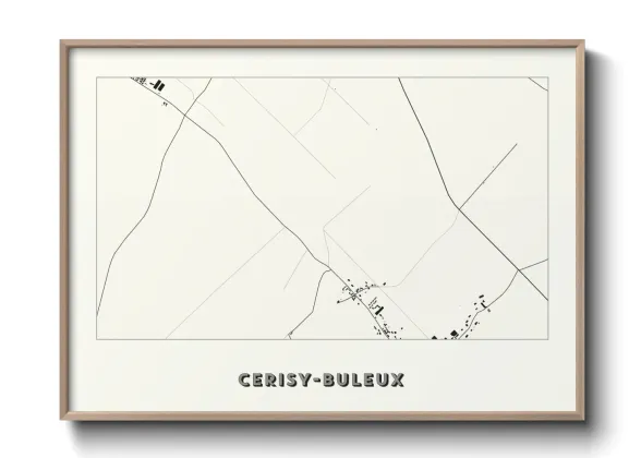 Une affiche de carte sur Cerisy-Buleux