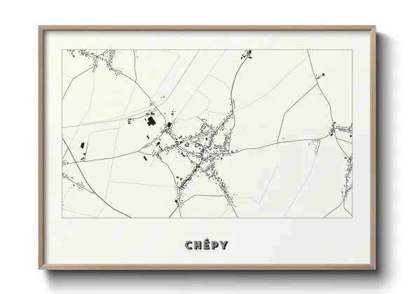Une affiche de carte sur Chépy