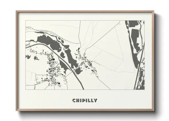 Une affiche de carte sur Chipilly