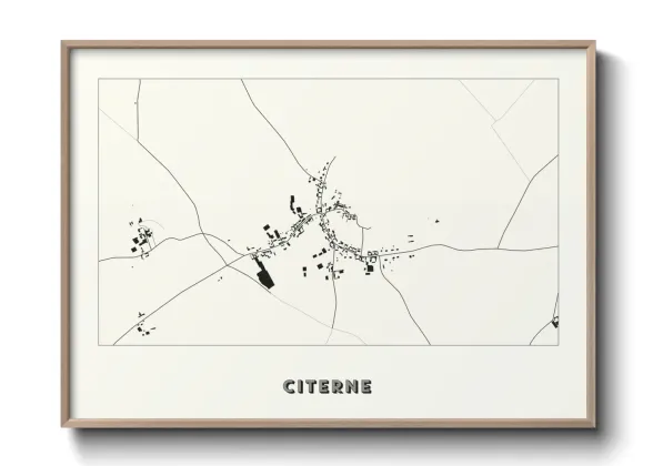 Une affiche de carte sur Citerne
