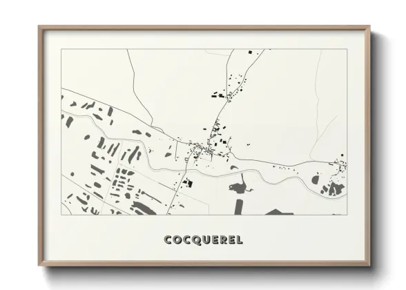 Une affiche de carte sur Cocquerel