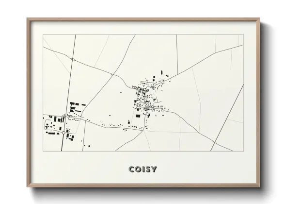 Une affiche de carte sur Coisy