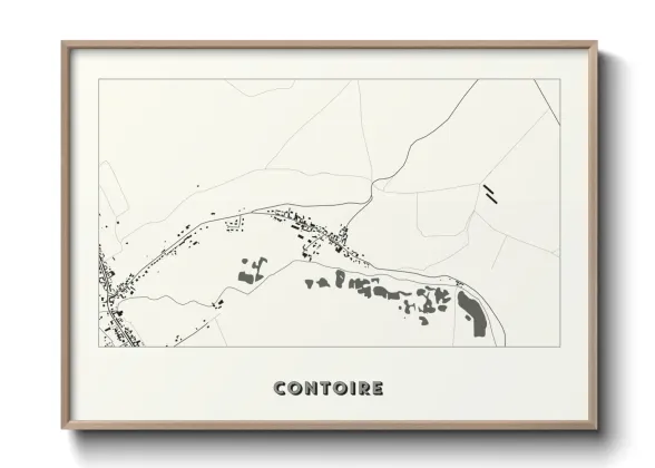 Une affiche de carte sur Contoire