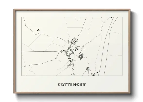 Une affiche de carte sur Cottenchy