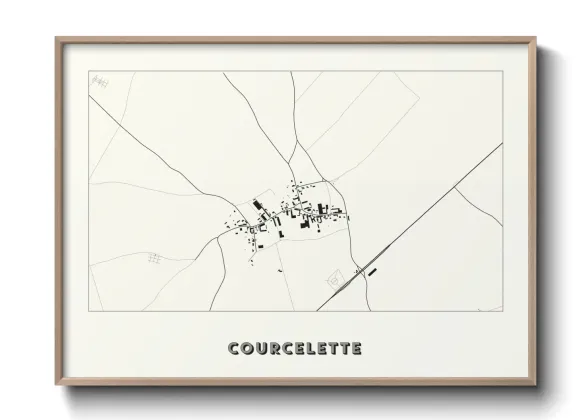Une affiche de carte sur Courcelette