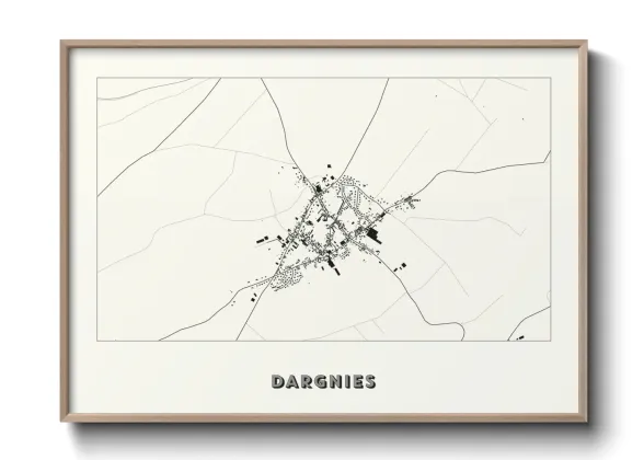 Une affiche de carte sur Dargnies