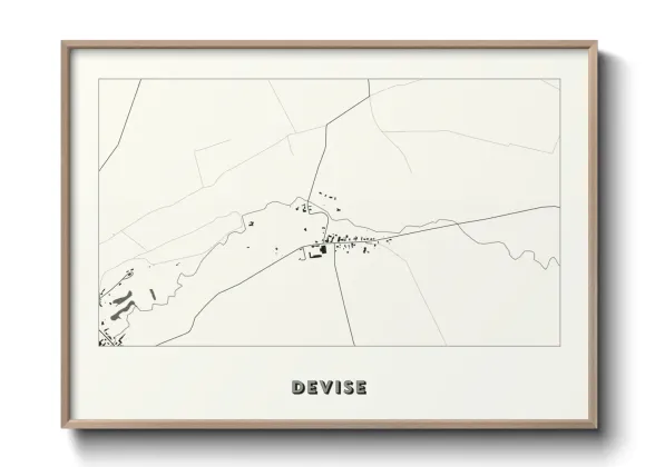 Une affiche de carte sur Devise