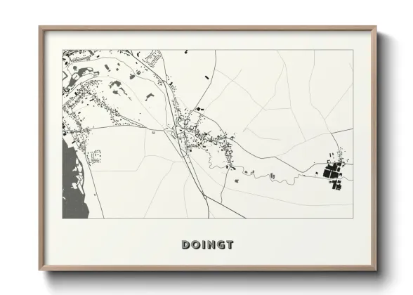 Une affiche de carte sur Doingt