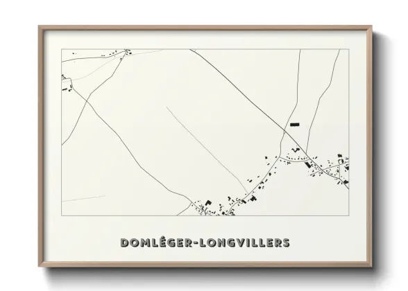 Une affiche de carte sur Domléger-Longvillers