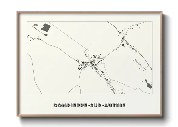 Une affiche de carte sur Dompierre-sur-Authie
