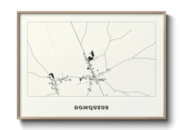 Une affiche de carte sur Domqueur
