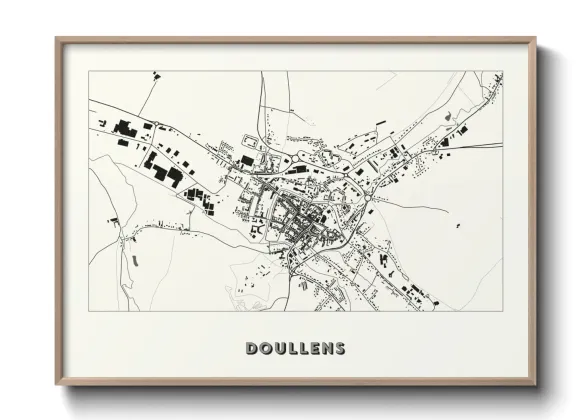 Une affiche de carte sur Doullens