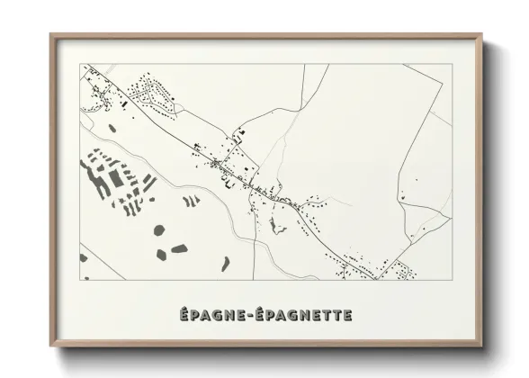 Une affiche de carte sur Épagne-Épagnette