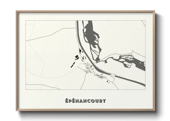 Une affiche de carte sur Épénancourt