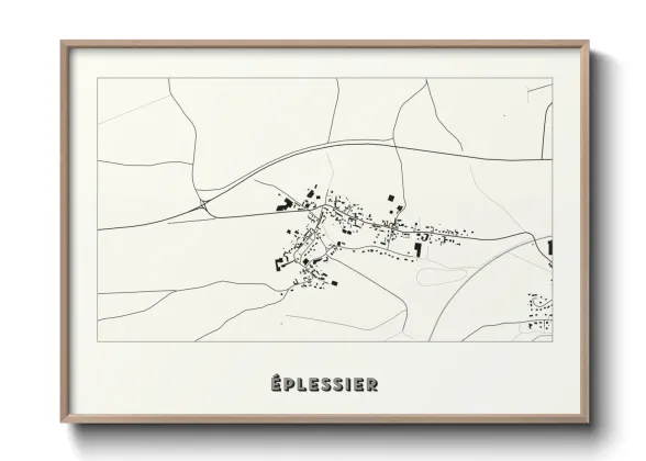 Une affiche de carte sur Éplessier
