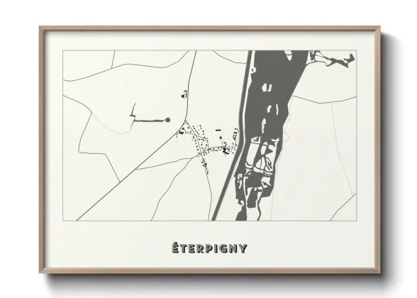 Une affiche de carte sur Éterpigny