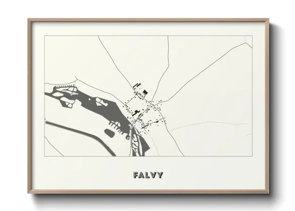 Une affiche de carte sur Falvy