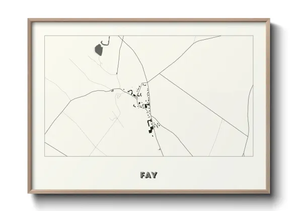 Une affiche de carte sur Fay