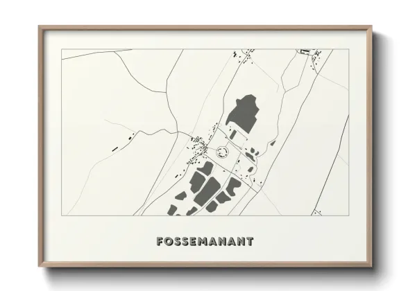 Une affiche de carte sur Fossemanant