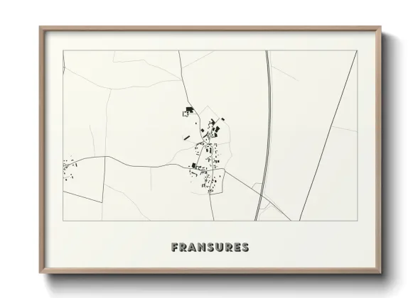 Une affiche de carte sur Fransures