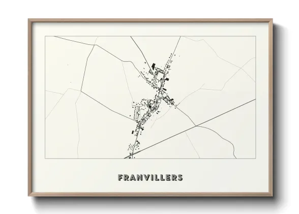 Une affiche de carte sur Franvillers