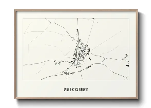 Une affiche de carte sur Fricourt