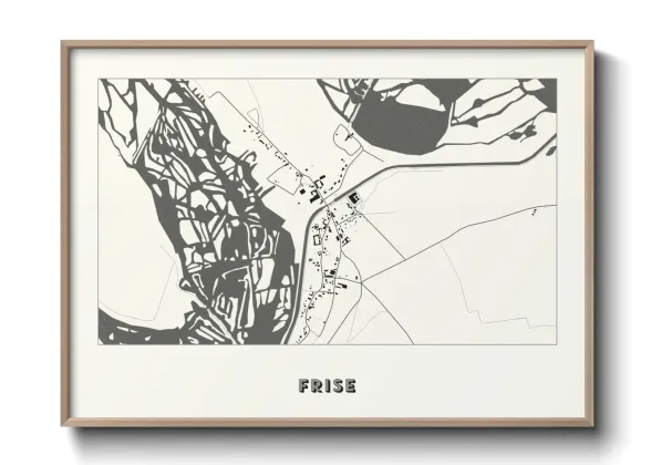 Une affiche de carte sur Frise