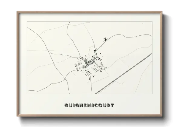 Une affiche de carte sur Guignemicourt