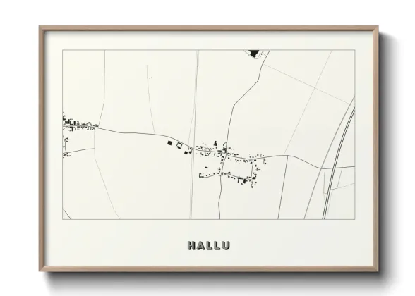 Une affiche de carte sur Hallu