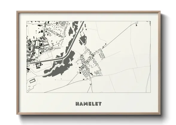 Une affiche de carte sur Hamelet