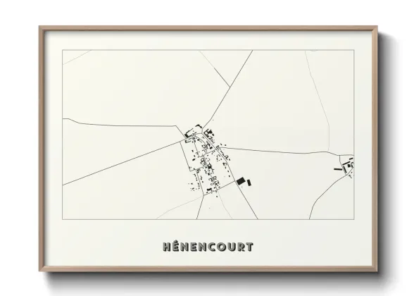 Une affiche de carte sur Hénencourt
