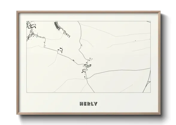 Une affiche de carte sur Herly