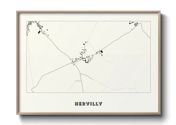 Une affiche de carte sur Hervilly