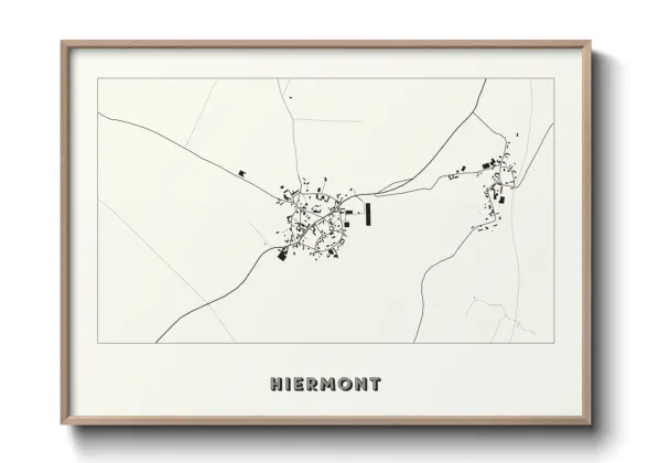 Une affiche de carte sur Hiermont