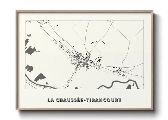 Une affiche de carte sur La Chaussée-Tirancourt