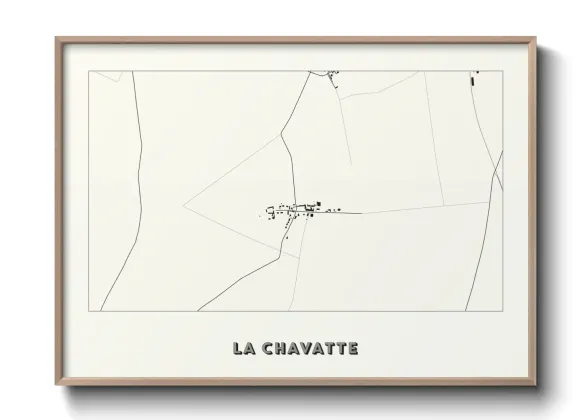 Une affiche de carte sur La Chavatte