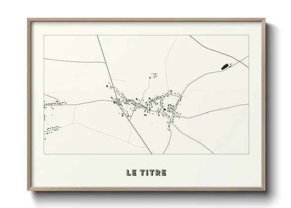 Une affiche de carte sur Le Titre
