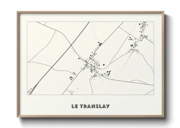 Une affiche de carte sur Le Translay