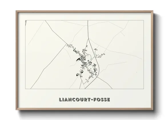 Une affiche de carte sur Liancourt-Fosse