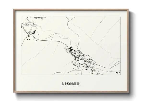 Une affiche de carte sur Liomer