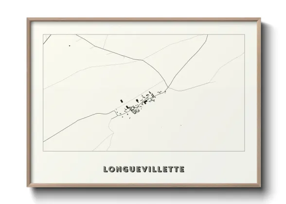 Une affiche de carte sur Longuevillette
